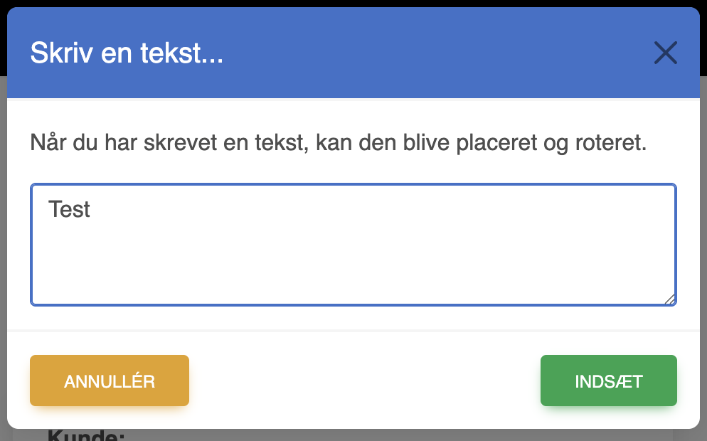 Værktøjslinjen – vindue til vedhæftning af tegninger